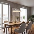 Emibig Emibig MONO 1L WHITE OPAL - Lámpara colgante moderna para una iluminación elegante