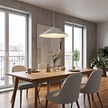 Emibig Emibig MONO 1L WHITE OPAL - Moderne hanglamp voor sfeervolle verlichting