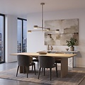 Emibig NATSU 4 MOKKA - Moderne plafondlamp voor sfeervolle verlichting