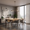 Emibig NATSU 4 MOKKA - Moderne plafondlamp voor sfeervolle verlichting