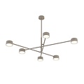 Emibig NATSU 6 MOKKA - Moderne plafondlamp voor sfeervolle verlichting