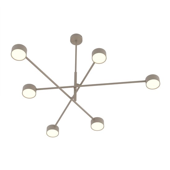 Emibig NATSU 6 MOKKA - Moderne plafondlamp voor sfeervolle verlichting
