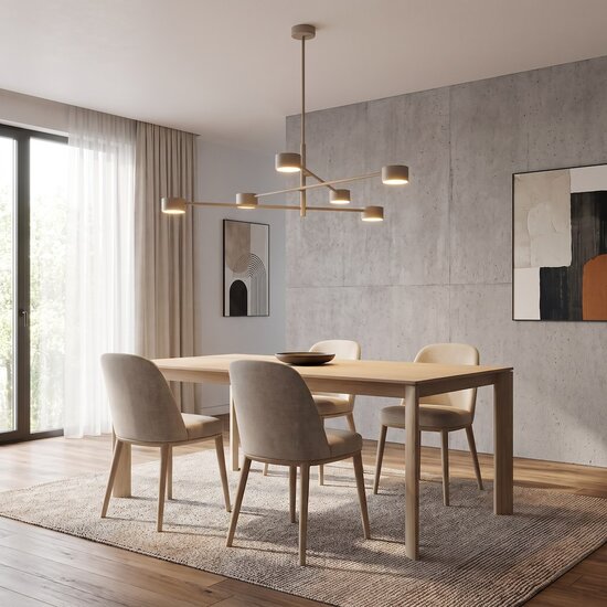 Emibig NATSU 6 MOKKA - Modern ceiling lamp for stylish illumination