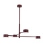 Emibig NATSU 4BURGUNDY - Moderne plafondlamp voor sfeervolle verlichting