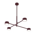 Emibig NATSU 4BURGUNDY - Moderne plafondlamp voor sfeervolle verlichting