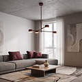 Emibig NATSU 4BURGUNDY - Lámpara de techo moderna para una iluminación elegante