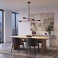 Emibig NATSU 4BURGUNDY - Moderne plafondlamp voor sfeervolle verlichting