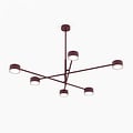 Emibig NATSU 6 BURGUNDY - Lámpara de techo moderna para una iluminación elegante