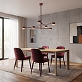 Emibig NATSU 6 BURGUNDY - Modern ceiling lamp for stylish lighting