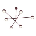 Emibig NATSU 6 BURGUNDY - Lámpara de techo moderna para una iluminación elegante