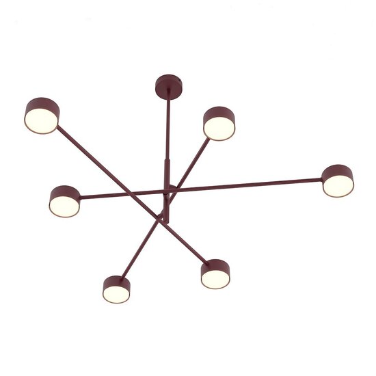 Emibig NATSU 6 BURGUNDY - Modern ceiling lamp for stylish lighting