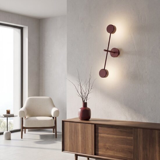 Emibig Emibig NATSU K2 BURGUNDY - Moderne Wandlampe für stilvolle Beleuchtung