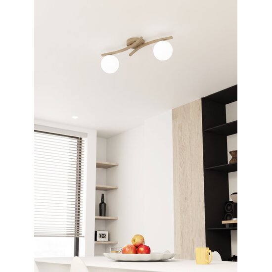 Emibig OPUS 2 MOKKA OPAL - Modern ceiling lamp for stylish lighting