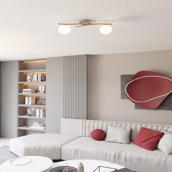 Emibig OPUS 2 MOKKA OPAL - Modern ceiling lamp for stylish lighting
