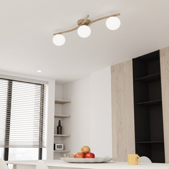 Emibig OPUS 3 MOKKA OPAL - Lámpara de techo moderna para una iluminación elegante