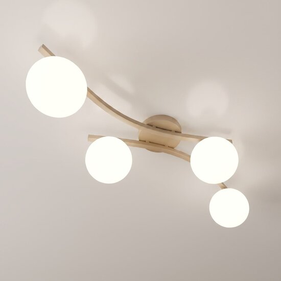 Emibig OPUS 4 MOKKA OPAL - Modern ceiling lamp for stylish lighting