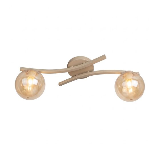 Emibig OPUS 2 MOKKA AMBER - Modern ceiling lamp for stylish lighting
