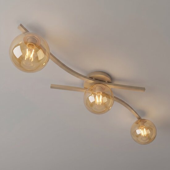 Emibig OPUS 3 MOKKA AMBER - Modern ceiling lamp for stylish lighting