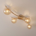 Emibig OPUS 4 MOKKA AMBER - Modern ceiling lamp for stylish lighting