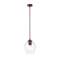 Emibig Emibig ISTAR 1 BURGUND TRANSPARENT - Moderne hanglamp voor elke ruimte