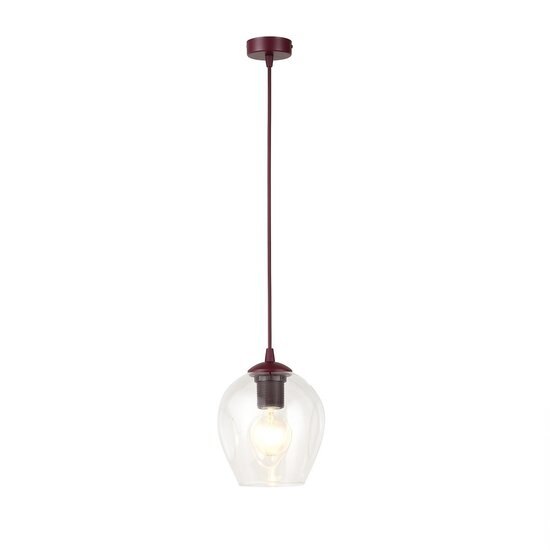 Emibig Emibig ISTAR 1 BURGUND TRANSPARENT - Lámpara colgante moderna para cualquier espacio