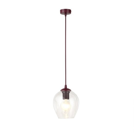 Emibig Emibig ISTAR 1 BURGUND TRANSPARENT - Modern pendant lamp for any space