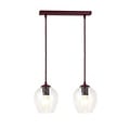 Emibig Emibig ISTAR 2 BURGUND TRANSPARENT - Lámpara colgante moderna para una iluminación elegante