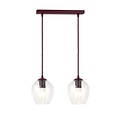 Emibig Emibig ISTAR 2 BURGUND TRANSPARENT - Lampe suspendue moderne pour un éclairage élégant