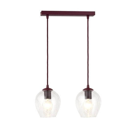 Emibig Emibig ISTAR 2 BURGUND TRANSPARENT - Modern pendant lamp for stylish lighting