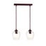 Emibig Emibig ISTAR 2 BURGUND TRANSPARENT - Lampe suspendue moderne pour un éclairage élégant