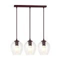 Emibig Emibig ISTAR 3 BURGUND TRANSPARENT - Lámpara colgante moderna para una iluminación elegante