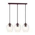 Emibig Emibig ISTAR 3 BURGUND TRANSPARENT - Moderne hanglamp voor sfeervolle verlichting