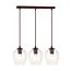 Emibig Emibig ISTAR 3 BURGUND TRANSPARENT - Modern pendant lamp for stylish lighting