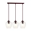 Emibig Emibig ISTAR 3 BURGUND TRANSPARENT - Moderne hanglamp voor sfeervolle verlichting