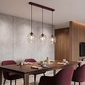 Emibig Emibig ISTAR 3 BURGUND TRANSPARENT - Lámpara colgante moderna para una iluminación elegante