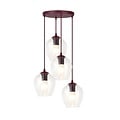 Emibig Emibig ISTAR 4PREM BURGUND TRANSPARENT - Modern pendant lamp for stylish lighting