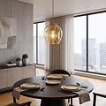 Emibig Emibig ISTAR 1 MOKKA AMBER - Modern pendant lamp for stylish lighting