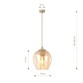 Emibig Emibig ISTAR 1 MOKKA AMBER - Moderne hanglamp voor sfeervolle verlichting