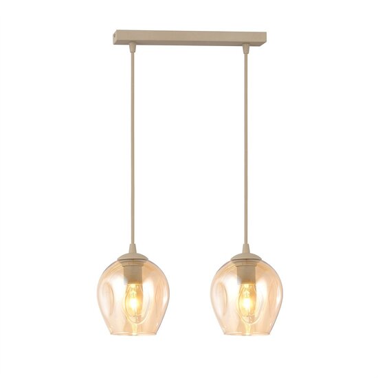 Emibig Emibig ISTAR 2 MOKKA AMBER - Modern pendant lamp for stylish lighting