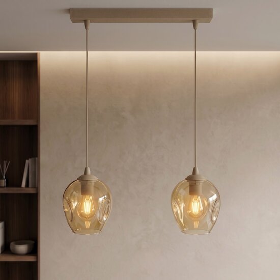 Emibig Emibig ISTAR 2 MOKKA AMBER - Moderne Pendelleuchte für stilvolle Beleuchtung