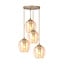 Emibig Emibig ISTAR 4PREM MOKKA AMBER - Moderne hanglamp voor sfeervolle verlichting