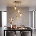 Emibig Emibig ISTAR 4PREM MOKKA AMBER - Lampe suspendue moderne pour un éclairage élégant