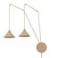 Emibig Emibig ABRAMO 2 MOKKA - Scandinavian pendant lamp for cozy lighting