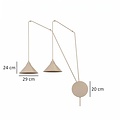 Emibig Emibig ABRAMO 2 MOKKA - Scandinavische hanglamp voor sfeervolle verlichting