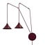 Emibig Emibig ABRAMO 2 BURGUNDY - Stijlvolle Scandinavische hanglamp