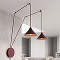 Emibig Emibig ABRAMO 2 BURGUNDY - Lampe suspendue scandinave élégante
