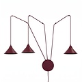 Emibig Emibig ABRAMO 3 BURGUNDY - Stylish Scandinavian pendant lamp for any space