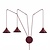 Emibig Emibig ABRAMO 3 BURGUNDY