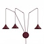 Emibig Emibig ABRAMO 3 BURGUNDY - Stylish Scandinavian pendant lamp for any space