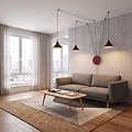 Emibig Emibig ABRAMO 3 BURGUNDY - Suspension scandinave élégante pour tous les espaces